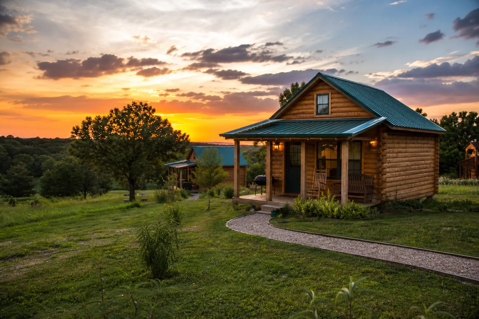 Cabins Near Prairie State Park, Missouri
